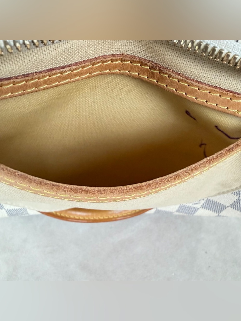 Louis Vuitton Speedy Bandoulière 30 Damier Azur Crossbody Bag w/ Strap & Lock - Picture 14 of 16